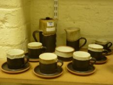 Newlyn Harbour Pottery 15 piece coffee service