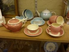 1930's Susie Cooper Tea for Two set No.1253 and a Susie Cooper polka dot Tea for Two set