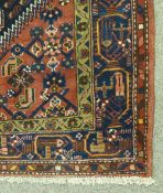 Persian Hamadan red ground hand made runner, 280cm x 123cm