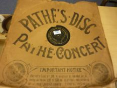 Rare Pathe's Disc 20 inch vinyl disc - 'Pathe Concert', made for the Pathephone Majestic should be