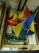 Model yachts in one box