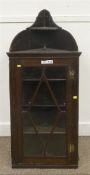 Small early 20th century oak corner cabinet