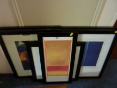 Modern abstracts, six colour prints after Mark Rothko, Paul Klee etc