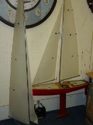 IOM one meter racing yacht 'Ragtime' with two sets of GB suits/sails - fully operational