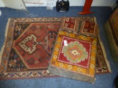 Persian rug and similar saddle bag