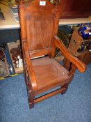 Child's oak Wainscot chair