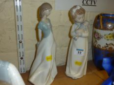 Pair of Nao figures impressed nos.1450 and A26S