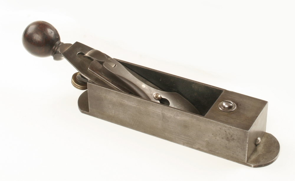 A STANLEY No 9 cabinet-makers block plane, early model with 9 3/4" body and patent date inside