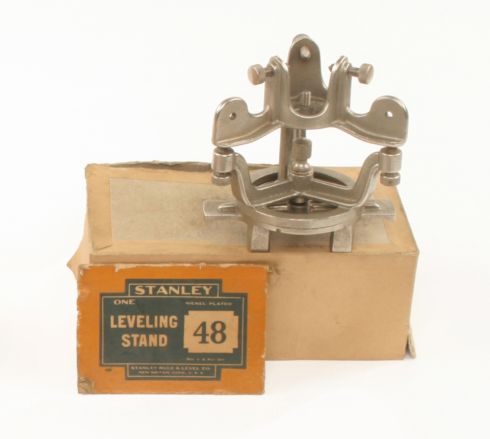 A rare STANLEY No 48 adjustable levelling stand in part orig box F