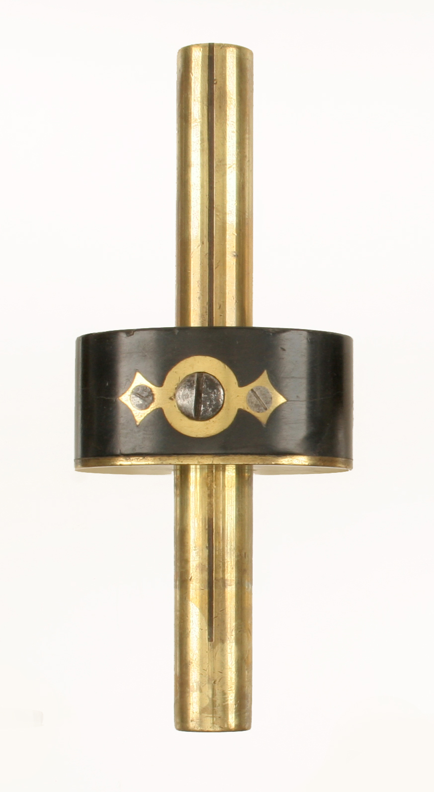A little used brass stemmed ebony mortice gauge by MARPLES G++