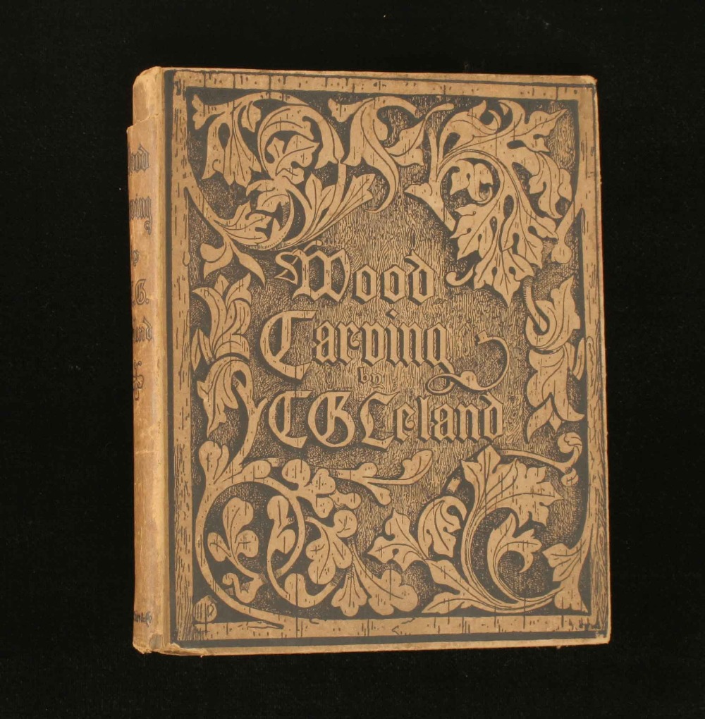 Charles G Leyland; 1901 Wood Carving revised by John J Holtzapffel 4th ed. spine loose 162pp 9" h/