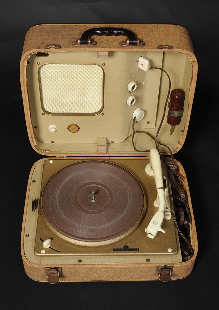 The Elvis Presley record player.
A 'Perpetuum Ebner Musical 5v Luxus' Record Player. Owned and
