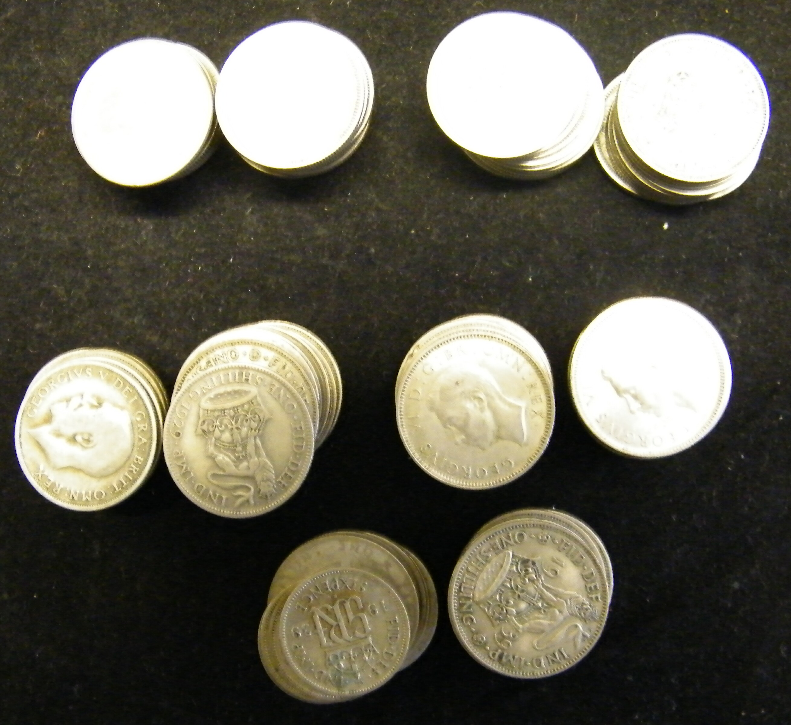 £5 face value pre 1947 British silver.