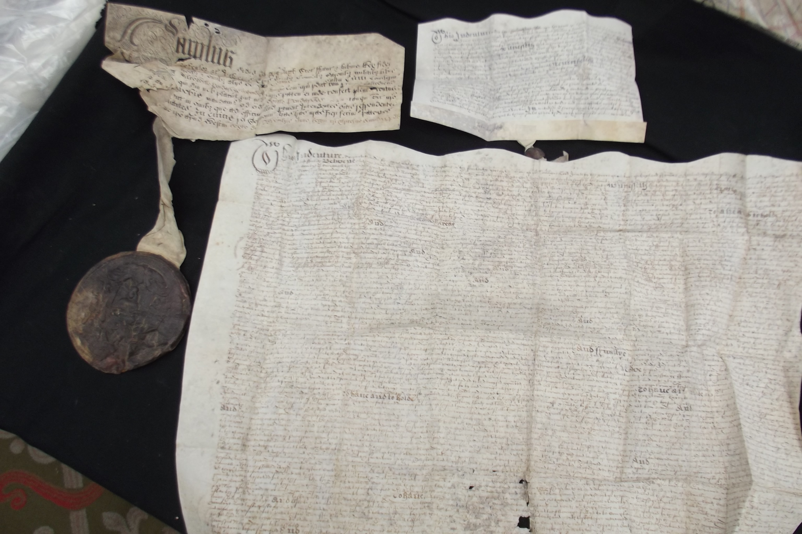 MAPOWDER FAMILY DEEDS.  Ten between 1597 - 1718, mostly poor condition.