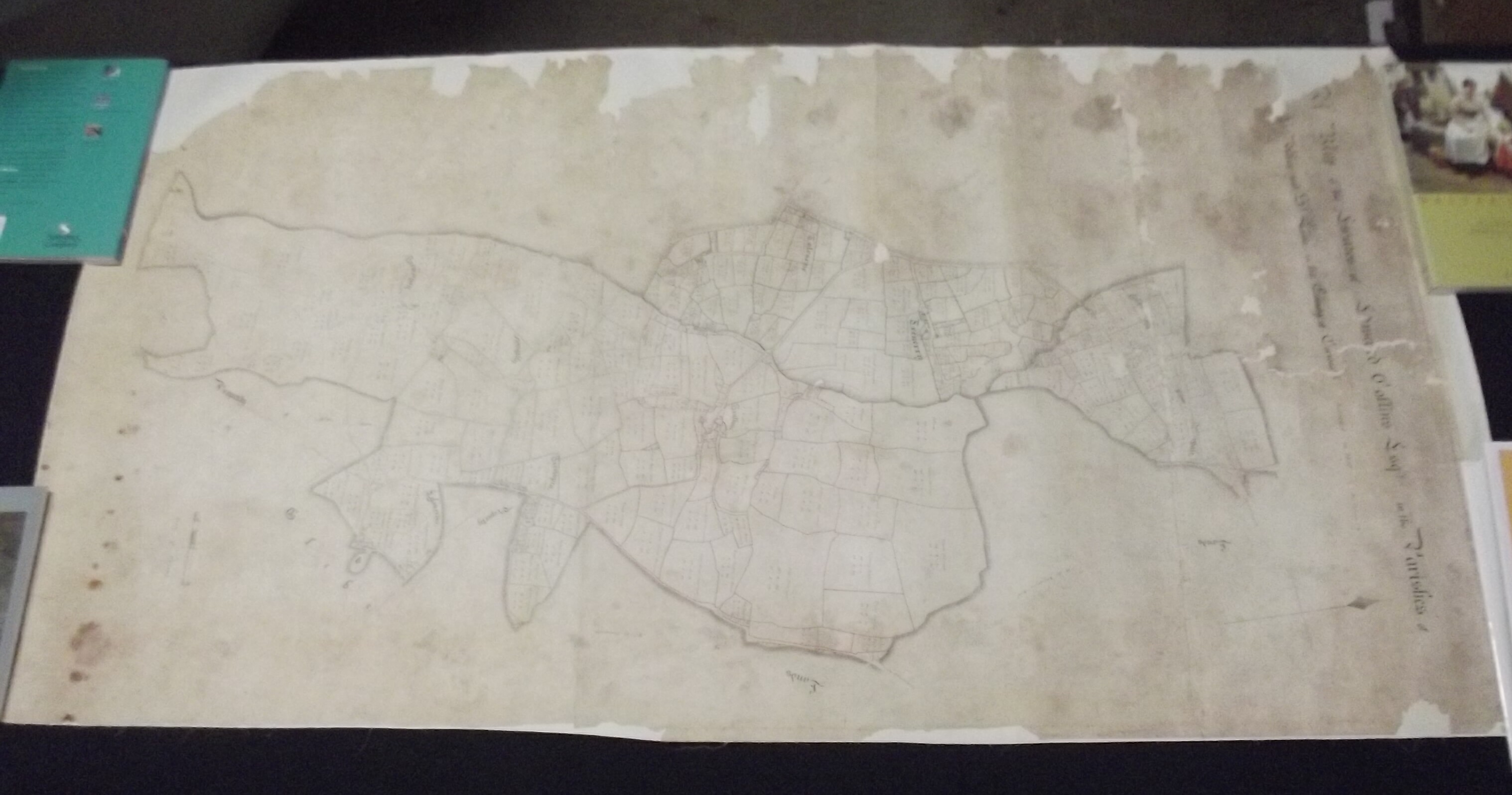 JOHN THOMPSON (C.E.). "Map of the Estates of Edward Collins Esq of the Parishes of St, Allan and St.