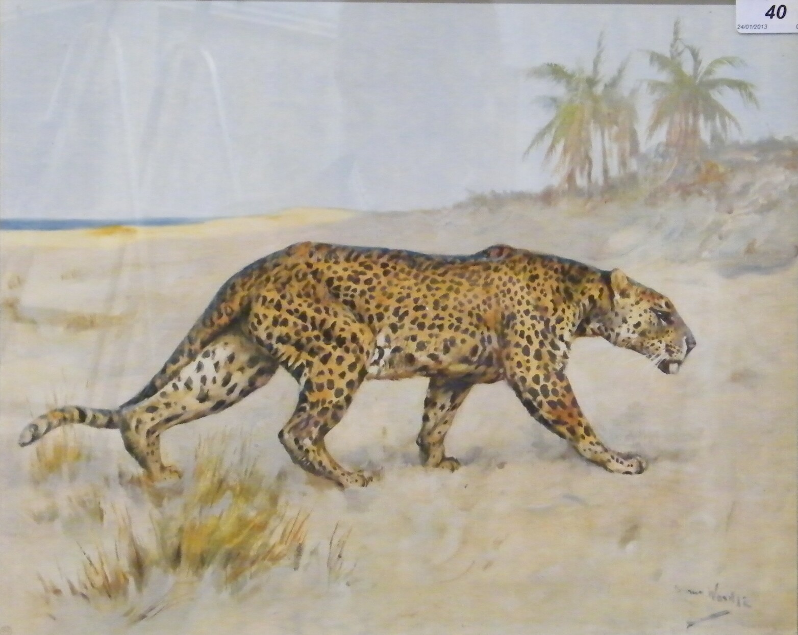 Three big cat colour prints
after Arthur Wardle.