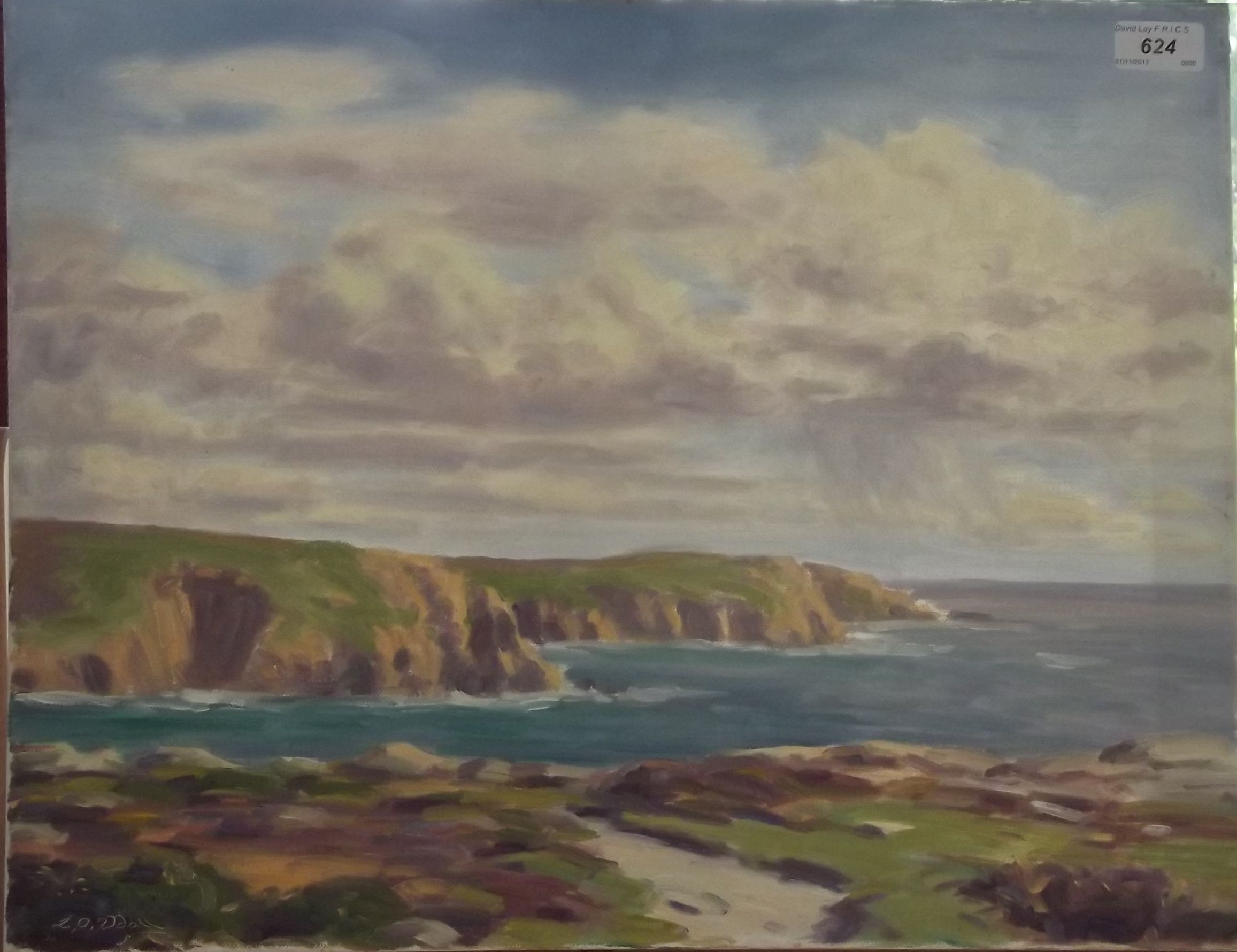 LAURENCE O. UDALL
Coast.
Oil on canvas.
Signed.
41 x 50cm.
Together with an
oil on canvas by