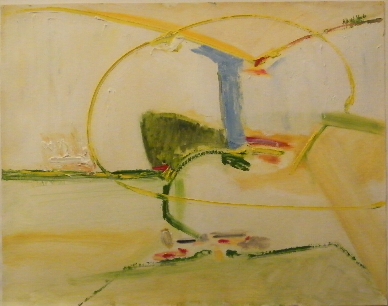 ALFRED POOLE
Toward Irondown Tew, Oxon.
Mixed media.
Signed.
Signed, inscribed and 
dated 1978 to