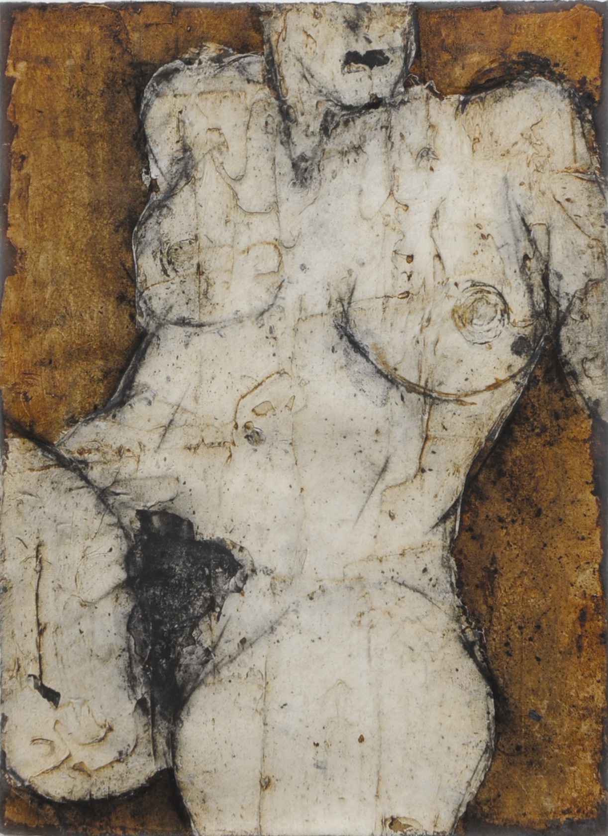 JOHN EMANUEL 
Female nude.
Mixed media.
Signed with initials and 
dated '79.
Montpelier Studio label