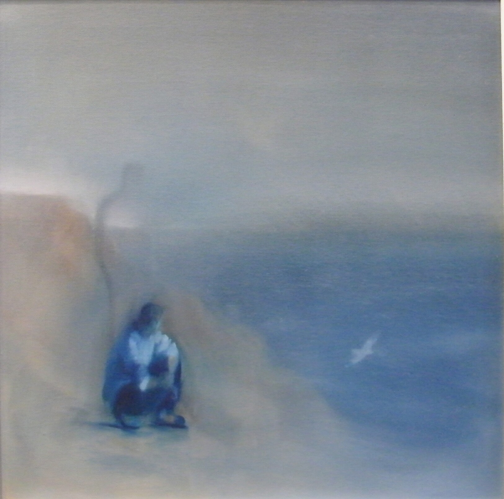 JANE COOPER
Looking out to sea.
Oil on canvas.
Signed and dated 2002
to the back.
59 x 59cm.