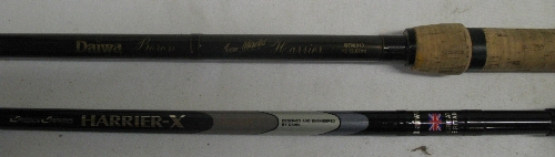 Fishing, two Daiwa Harrier match rods comprising a Cross Cargo Harrier X overall 3.35m, with three