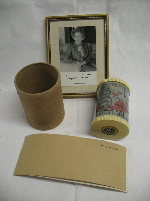 An EMI Fisk Solariscope, in original cardboard cylindrical box with extra maps and instruction