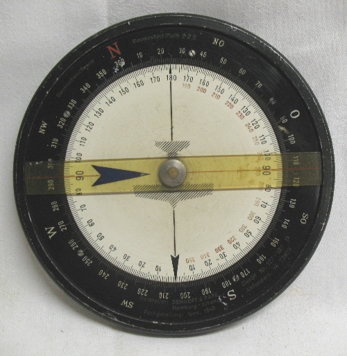 A Luftwaffe issue drift calculator, marked Dreiecknechner Baunuister Plath DR2, made by Dennert &