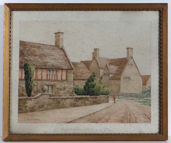 E. DuPlessis Herne Watercolour ` Haydon`s Corner Weston Under Edge ` Signed lower left and titled