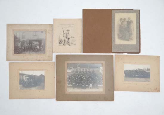 WWI : A quantity of First World War Items to include two Company Intake photographs, possibly of the