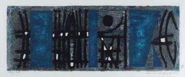 Bernard Quentin (b. 1923 French) Lithograph 146/300 Composition Signed and numbered in pencil