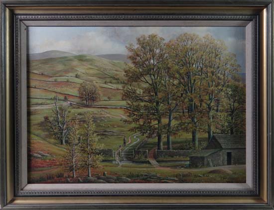 Stanley G Anderson XX Oil on canvas ` Trough of Bowland ` Signed lower right 16 x 22"