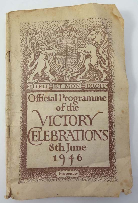 An Official Programme of the Victory Celebrations 8th June 1946.