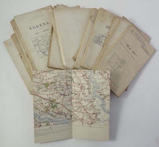 Military World War 1 maps, linen backs and others, assorted scales to include Fromelles, France,