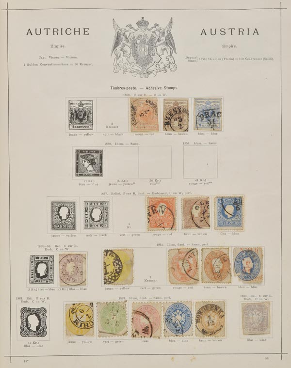 * Early World Collection 1840-1897. A two volume collection in the Illustrated Postage Stamp