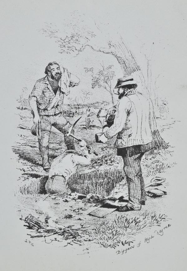 * Gill (Samuel Thomas). A collection of twenty-eight lithographic prints from Victoria Gold Diggings