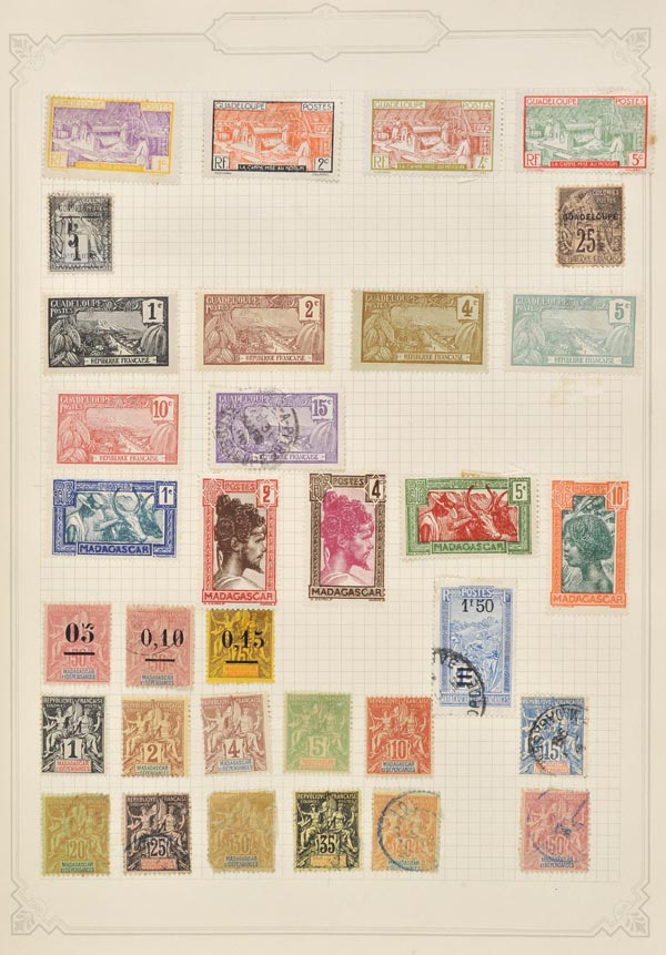 * World Collection 1880-1950. An all world collection contained in two Utile and one Simplex