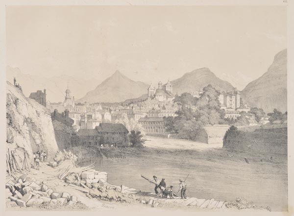 Glennie (Rev. I.D.). Views on the Continent, lithographed from his own sketches, 1841, tinted litho.