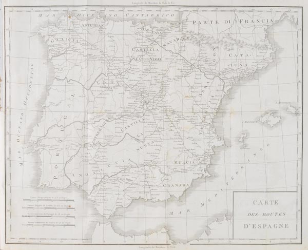 Bourgoing (Jean Francois). Atlas pour Servir au Tableau de L`Espagne Moderne, 2nd. ed., pub.