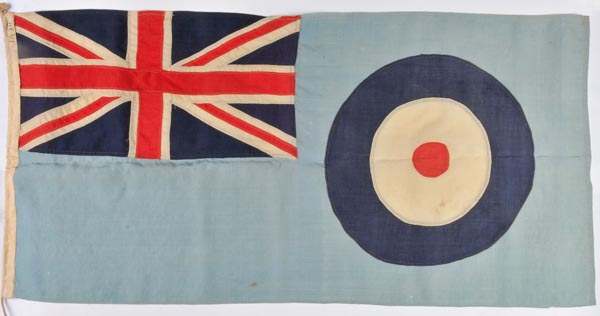 *RAF. A good original RAF Station ensign-flag, c. 1940s, woven cloth segments sewn and applied