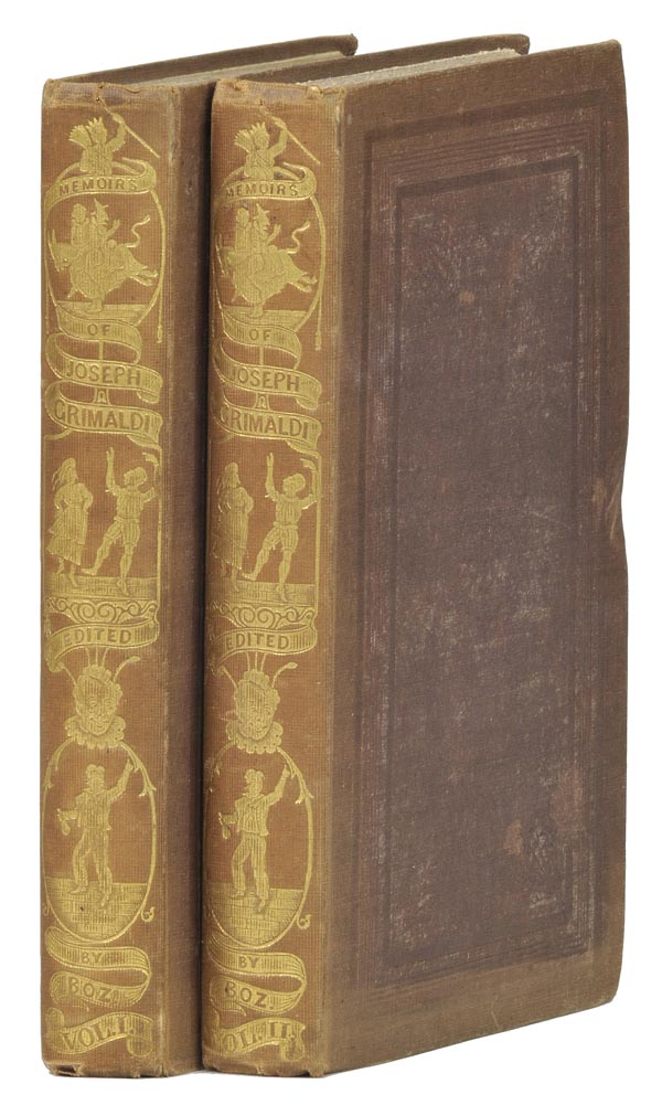 Dickens (Charles). Memoirs of Joseph Grimaldi, 2 vols., 1st ed., 2nd issue, Richard Bentley, 1838,