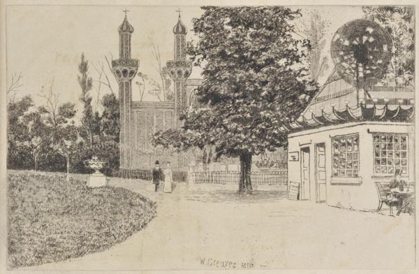 * Greaves (Walter, 1846-1930). Cremorne Gardens, 1870, etching on laid paper, with drypoint, some