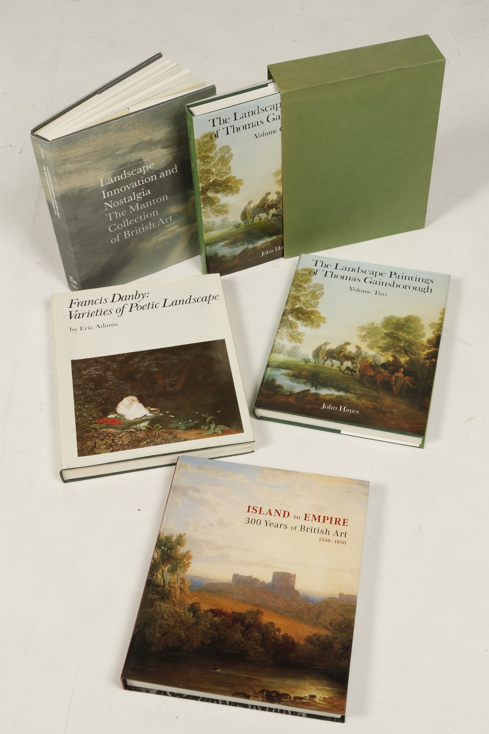 A COLLECTION OF ART BOOKS including: "The Landscape Paintings of Thomas Gainsborough" in two