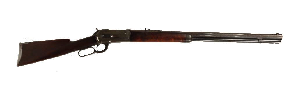 A WINCHESTER RIFLE, model no. 1886, and further numbered 64592, 44.5" long