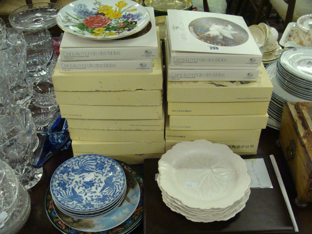 A quantity of collector`s plates