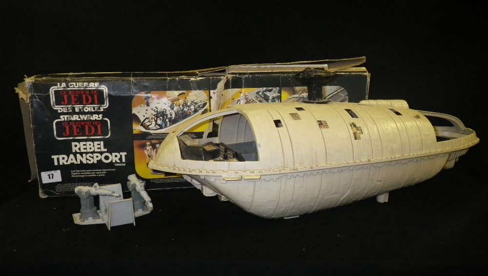 A Star Wars `Return of the Jedi`, Rebel Transport Vehicle, boxed, the box printed in French and