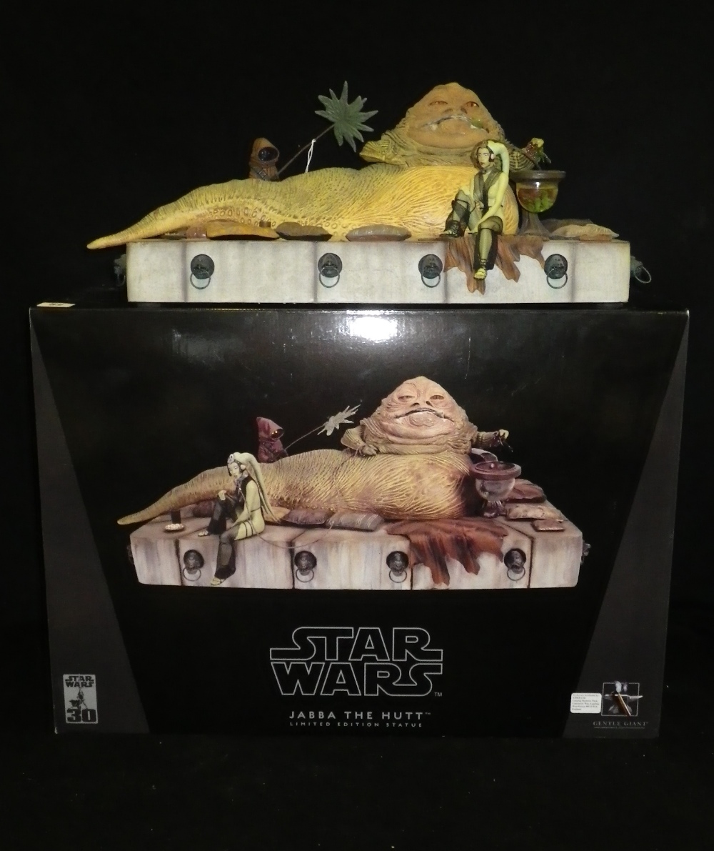 A Gentle Giant Ltd Star Wars Jabba the Hutt Limited Edition Statue, No. 1078/2500, in original