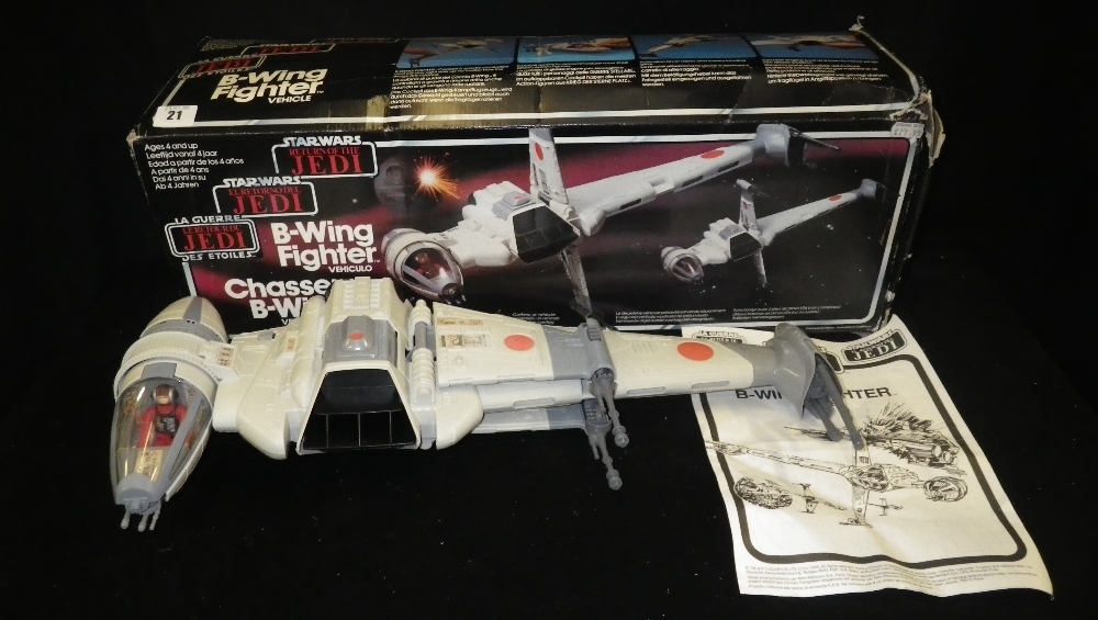 A Star Wars `Return of the Jedi` B-Wing Fighter Vehicle, boxed, the box printed in French and