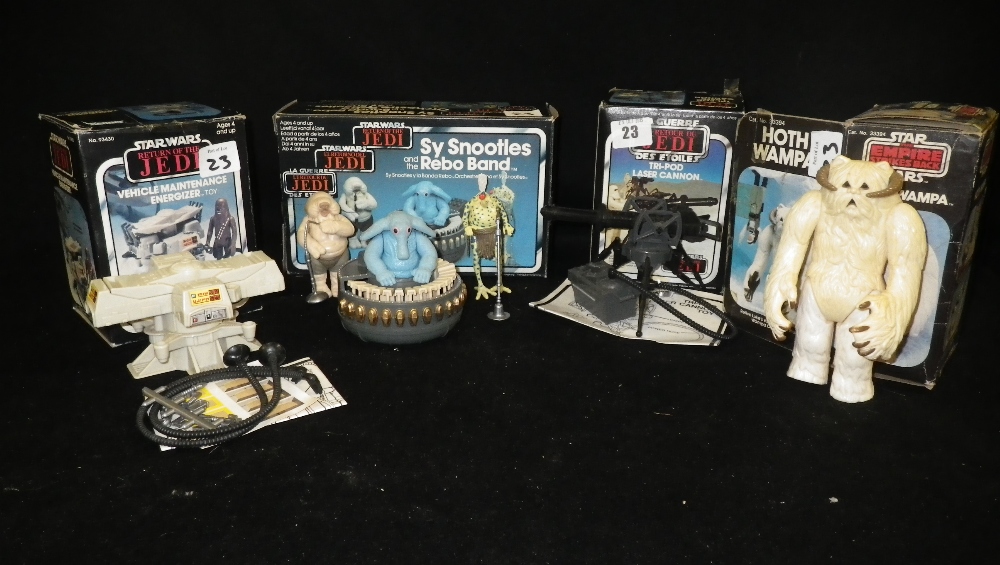 Star Wars `Return of the Jedi` Figures: Tri-Pod Laser Cannon Vehicle Maintenance Engergiser and Sy