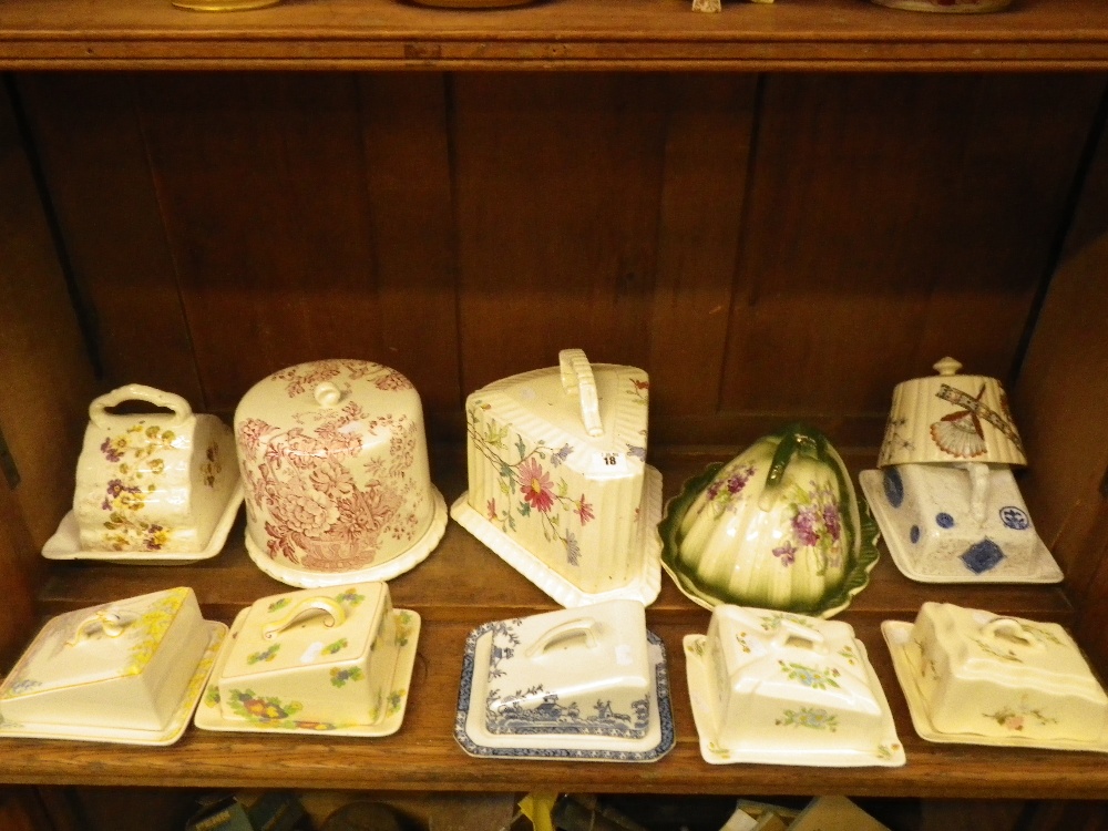 A collection of Victorian and later cheese dishes