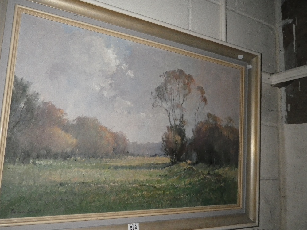 Alan Simpson: `Autumn landscape`, oil on canvas